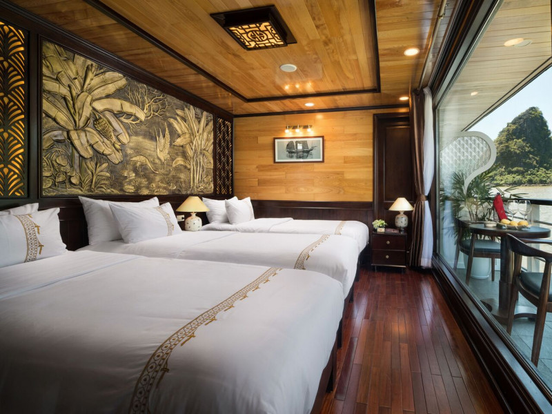 の画像 デラックスクラス〉PERLA DAWN CRUISE 号(JUNIOR SUITE )ランハ湾1泊2日(昼1夕1朝1)日本語ガイド無し #5 の画像 デラックスクラス〉PERLA DAWN CRUISE 号(JUNIOR SUITE )ランハ湾1泊2日(昼1夕1朝1)日本語ガイド無し #5