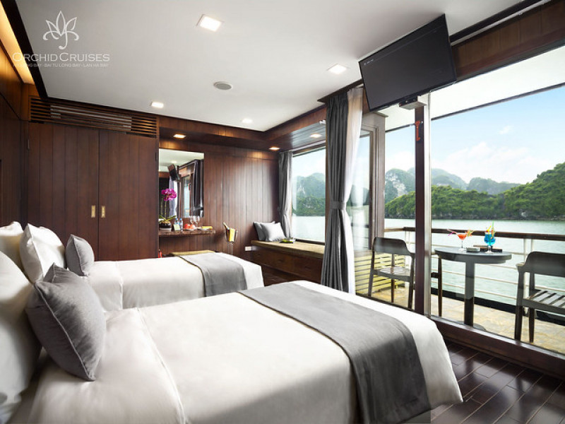 の画像 デラックスクラス〉ORCHID CRUISE 号(SUITE BALCONY )ランハ湾1泊2日(昼1夕1朝1)日本語ガイド無 #3 の画像 デラックスクラス〉ORCHID CRUISE 号(SUITE BALCONY )ランハ湾1泊2日(昼1夕1朝1)日本語ガイド無 #3