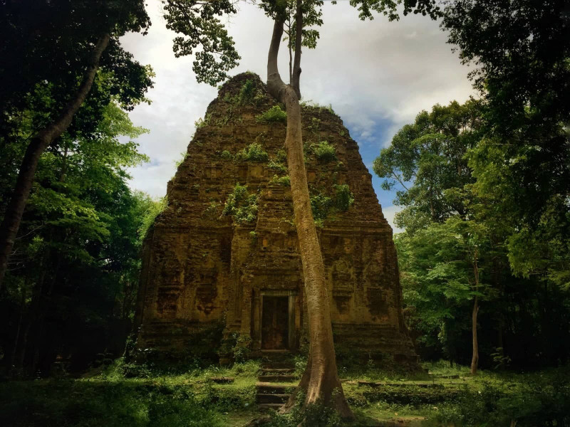 の画像 一日：プノンペン発日帰り世界遺産”空中宮殿“サンボープレイクック遺跡観光 #1